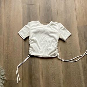 White Zara croptop